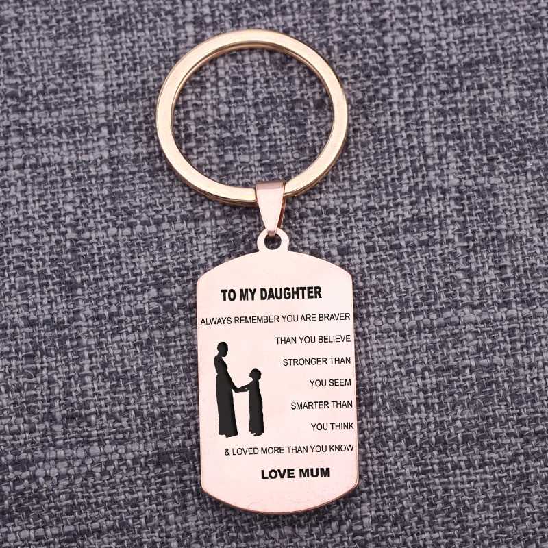 Keychains Engraved Keychain Keyring Pendant Jewelry To My Daughter Present Inscription Love Dad Mom Mum Girl Boy Birthday Gift Script
Keychains Engraved Keychain Keyring Pendant Jewelry To My Daughter Present Inscription Love Dad Mom Mum Girl Boy Birthday Gift Script