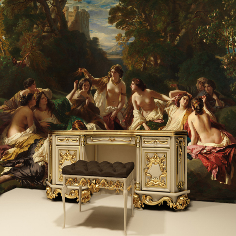 photo Custom European Oil Paintings Vliny PVC Living Room Bathroom Kid Room Bedroom Hotel Decorative 3D Mural Wlallpaper Roll, White
photo Custom European Oil Paintings Vliny PVC Living Room Bathroom Kid Room Bedroom Hotel Decorative 3D Mural Wlallpaper Roll, White