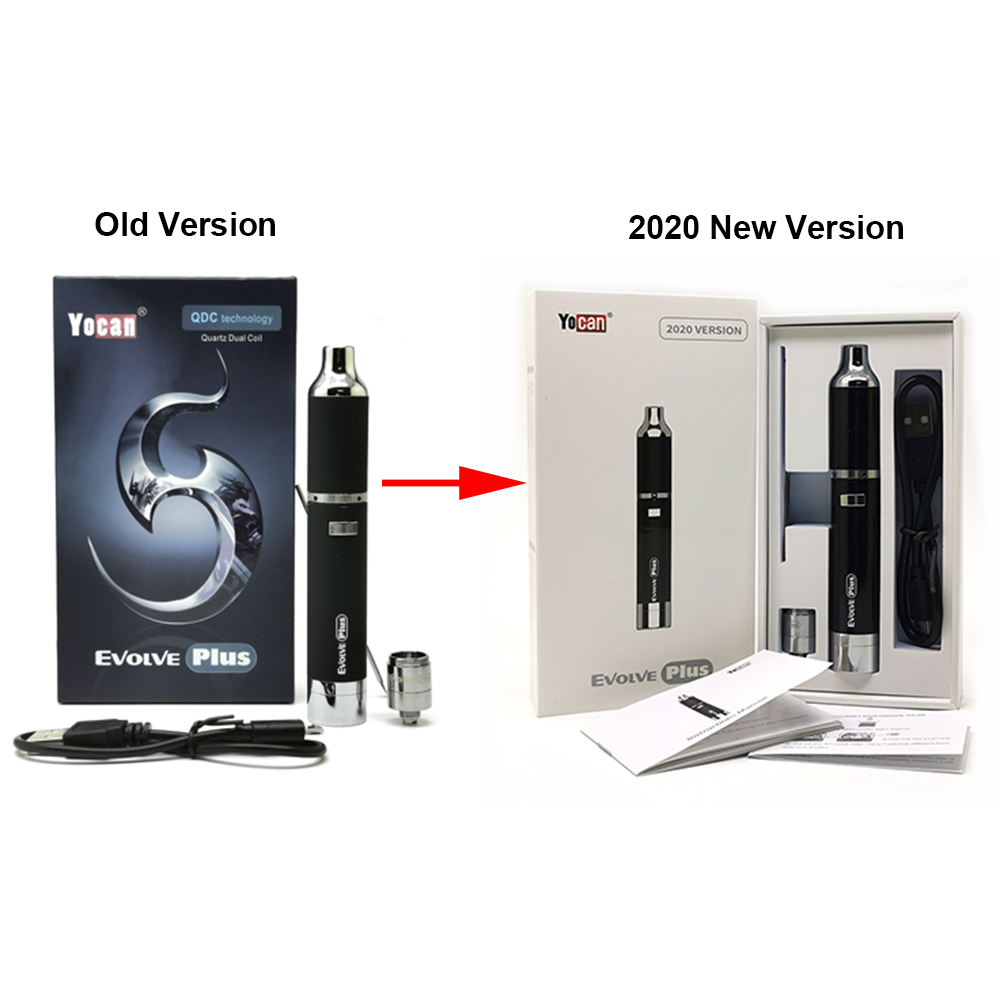 Authentic Yocan Evolve Plus Kit 1100mAh Battery Quartz Dual Coil QDC E Cigarette Kits Vape Pen All 6 Colors In stock
Authentic Yocan Evolve Plus Kit 1100mAh Battery Quartz Dual Coil QDC E Cigarette Kits Vape Pen All 6 Colors In stock