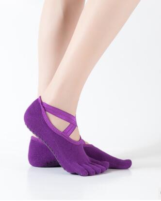 Hot Sale-nce bipedal sports five fingers socks professional anti-skid yoga socks five toes cross
