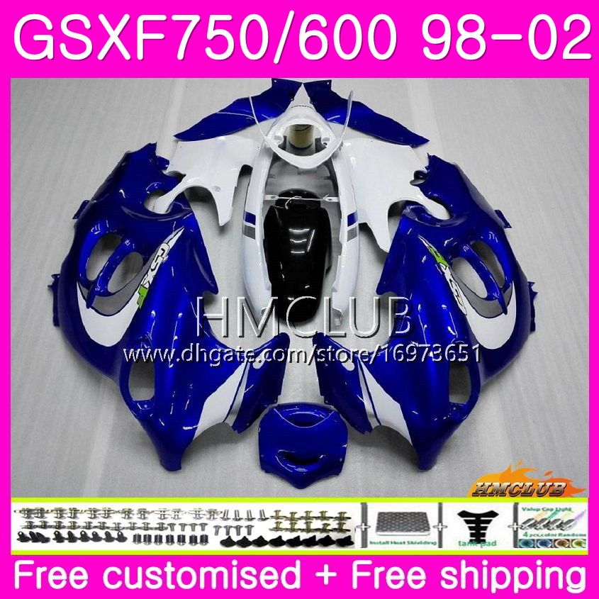 Kit For SUZUKI KATANA GSX750F GSXF750 1998 Blue White 1999 New 2000 2001 2002 Body 3HM.4 GSXF 750 600 GSX600F GSXF600 98 99 00 01 02 Fairing, No. 23
Kit For SUZUKI KATANA GSX750F GSXF750 1998 Blue White 1999 New 2000 2001 2002 Body 3HM.4 GSXF 750 600 GSX600F GSXF600 98 99 00 01 02 Fairing, No. 23