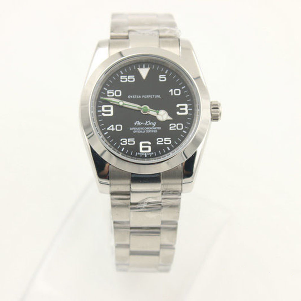 Top Two Szie Mens Mechanical Stainless Steel Automatic Movement AIR KING Watch Sports Self-wind Watches Spors Designer Wristwatches btime, Use in old custo mers increase
Top Two Szie Mens Mechanical Stainless Steel Automatic Movement AIR KING Watch Sports Self-wind Watches Spors Designer Wristwatches btime, Use in old custo mers increase