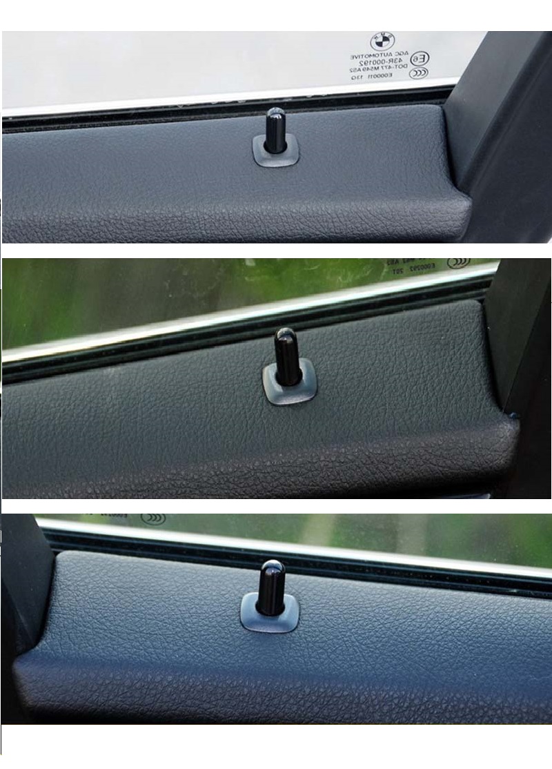 Car Door Pin Guide Trim Panel Locking Knob Button Cover Electroplated Doors Lifting Ring for 5 Series F10 F18
