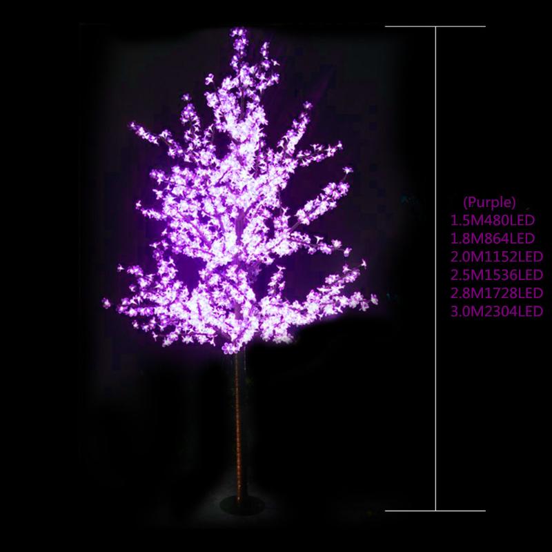 Christmas Decorations Holiday Light LED Cherry Blossom Tree 1.5m 1.8m Year Wedding Decorative Branches Lamp Outdoor Lighting