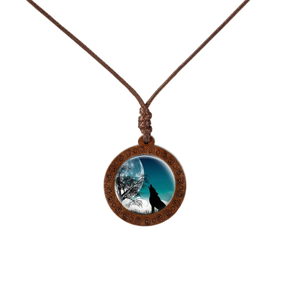 Novelty , Trend Wooden Glass, Cabochon, Necklace, Wolf And Moon, Pendant, Fashion Accessories, Chain, Jewelry For Men And Women, Gift
Novelty , Trend Wooden Glass, Cabochon, Necklace, Wolf And Moon, Pendant, Fashion Accessories, Chain, Jewelry For Men And Women, Gift