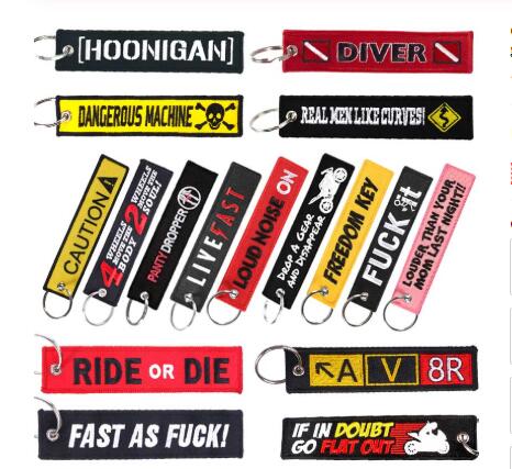 

Collectable Car keychain emboridery key chain for motorcycles keys cusotomize keychain keyring Freedom key fobs tag jewelry sleutelhanger