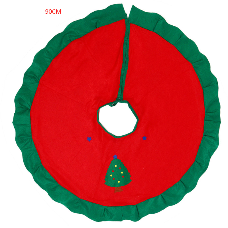 White Plush Tree Fur Carpet Merry Christmas Decoration for Home Natal Tree Skirts New Year Decoration