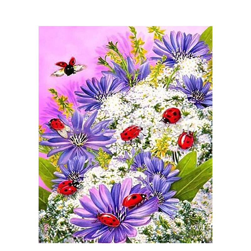 Painting By Numbers DIY Dropshipping 40x50 50x65cm Insects with purple flowers Flower Canvas Wedding Decoration Art picture Gift 
Painting By Numbers DIY Dropshipping 40x50 50x65cm Insects with purple flowers Flower Canvas Wedding Decoration Art picture Gift