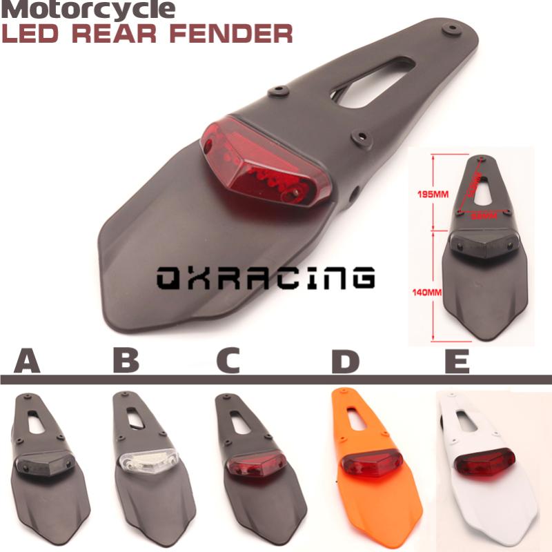Motorcycle LED Tail Light&Rear Fender Stop Enduro taillight MX Trail Supermoto FOR CR EXC WRF 250 400 426 450
Motorcycle LED Tail Light&Rear Fender Stop Enduro taillight MX Trail Supermoto FOR CR EXC WRF 250 400 426 450