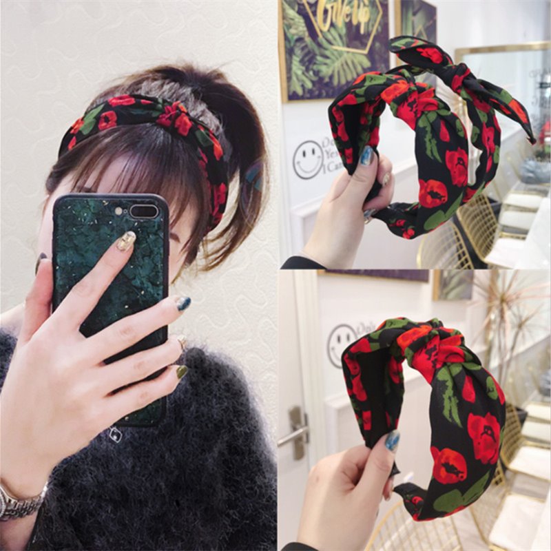 Fashion hair accessories women's printed fabric middle knotted bow headband headband wild girl's wash sports hair band headwear
Fashion hair accessories women's printed fabric middle knotted bow headband headband wild girl's wash sports hair band headwear