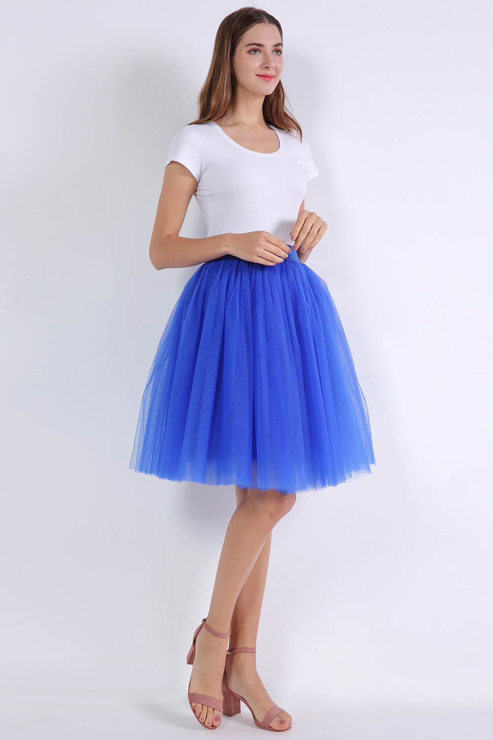 Cheap Rockabilly White Black Short Tulle Wedding Bridal Petticoat Crinoline Woman Tutu Skirt Wedding Accessories jupon mariage CPA1845