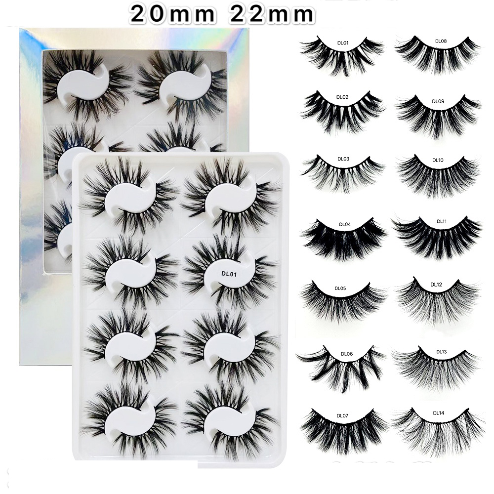 NEW 8pairs 20mm-22mm 6D Mink Lashes Natural False Eyelashes Dramatic Volume Fake Lashes Makeup Eyelash Extension Silk Eyelashes
NEW 8pairs 20mm-22mm 6D Mink Lashes Natural False Eyelashes Dramatic Volume Fake Lashes Makeup Eyelash Extension Silk Eyelashes