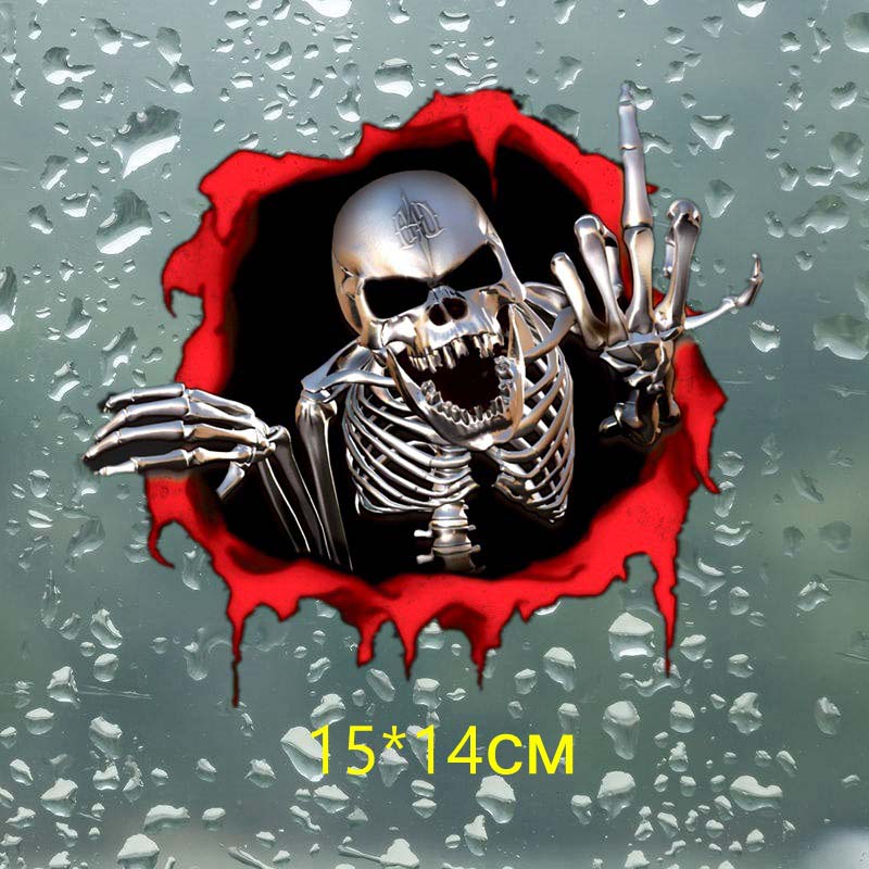 3D Skull Car Sticker Metal Skeleton Funny Cool Stickers for Automobile Decals Auto Styling Motorcycle Covers, As pic
3D Skull Car Sticker Metal Skeleton Funny Cool Stickers for Automobile Decals Auto Styling Motorcycle Covers, As pic