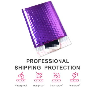 Purple Poly Bubble Mailers Padded Envelopes Self Seal Mailing Envelopes Bags Pack 50pcs 18*23cm Packing Bags