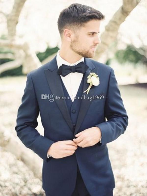 High Quality One Button Navy Blue Groom Tuxedos Peak Lapel Groomsmen Mens Suits Wedding/Prom/Dinner Blazer (Jacket+Pants+Vest+Tie) K517, Same as image
High Quality One Button Navy Blue Groom Tuxedos Peak Lapel Groomsmen Mens Suits Wedding/Prom/Dinner Blazer (Jacket+Pants+Vest+Tie) K517, Same as image