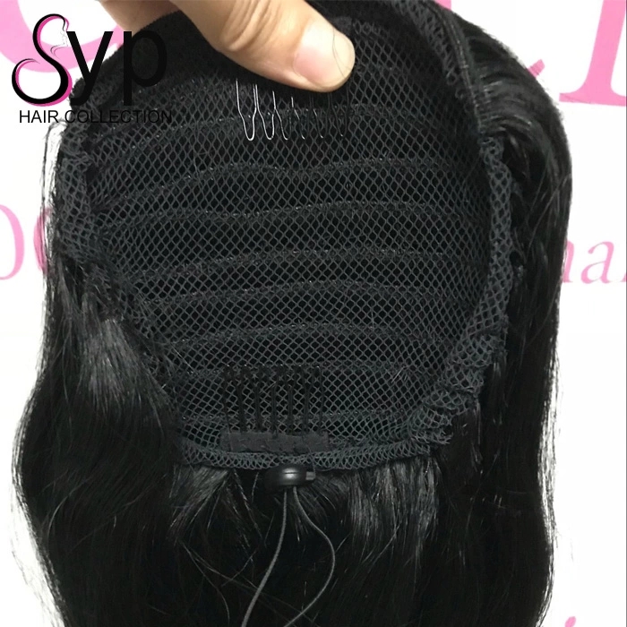160g Drawstrin body wave ponytail hair extension for black women,loose wave weave ponytail hairstyle 26" wavy pony tail hairpiece chignon