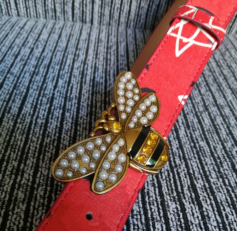 Hot red color Luxury High Quality Designer Belts Fashion bee animal pattern buckle belt mens womens belt ceinture, Black;brown
Hot red color Luxury High Quality Designer Belts Fashion bee animal pattern buckle belt mens womens belt ceinture, Black;brown
