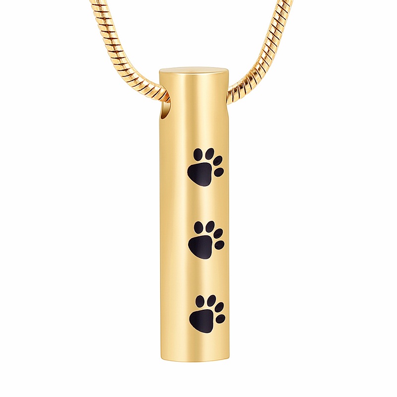 IJD2473 Mutil-colored Paw Print Cremation Cylinder Urn Pendant for Pets,Dog,Cat Ashes,Stainless Steel Pet Dog Ashes Necklace
IJD2473 Mutil-colored Paw Print Cremation Cylinder Urn Pendant for Pets,Dog,Cat Ashes,Stainless Steel Pet Dog Ashes Necklace