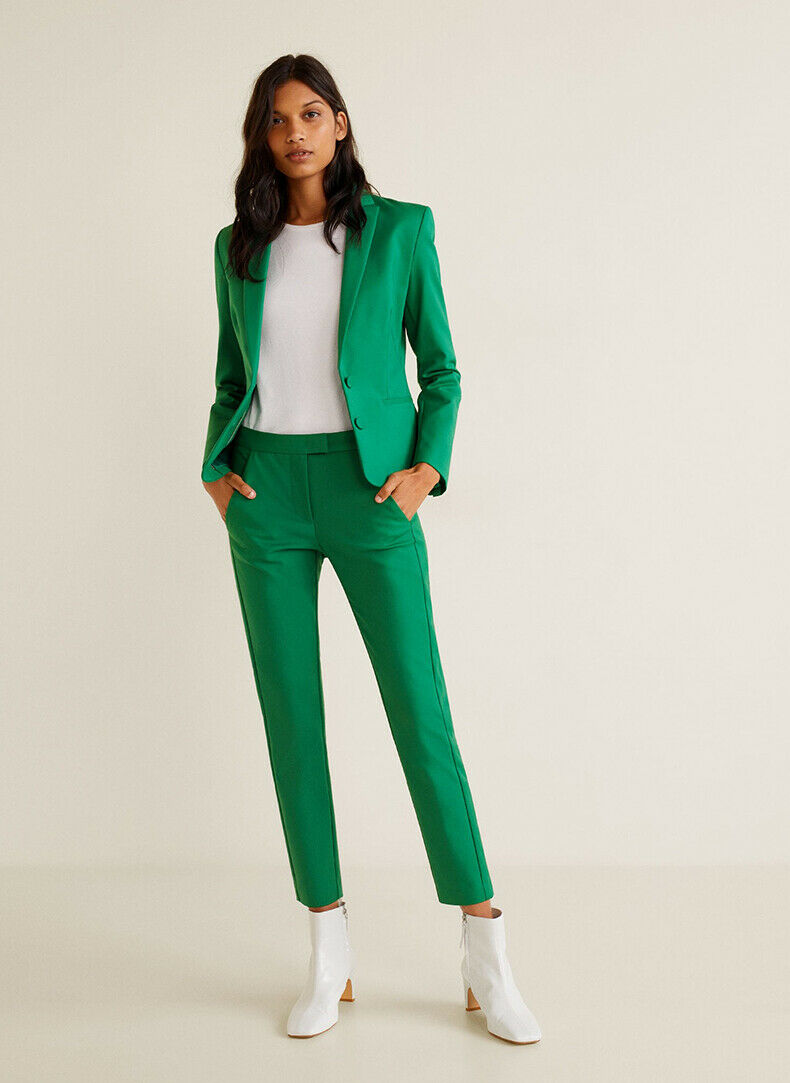 Green Mother of the Bride Suits 2 Pieces Ladies Slim Fit Blazer Coat Pants Business Formal Party Prom Outfits
