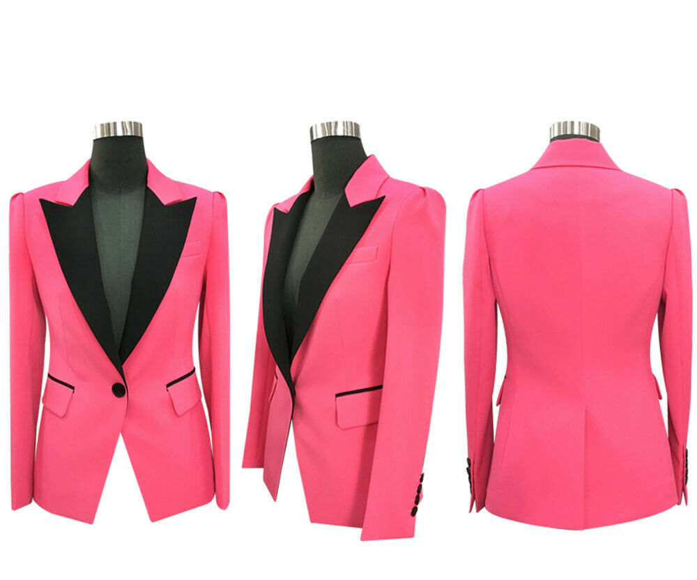 Rose Pink Mother of the Bride Suits Women Formal Party Evening Suits Slim Fit Work Wear Ladies Office Tuxedos Guest Wedding Outfits