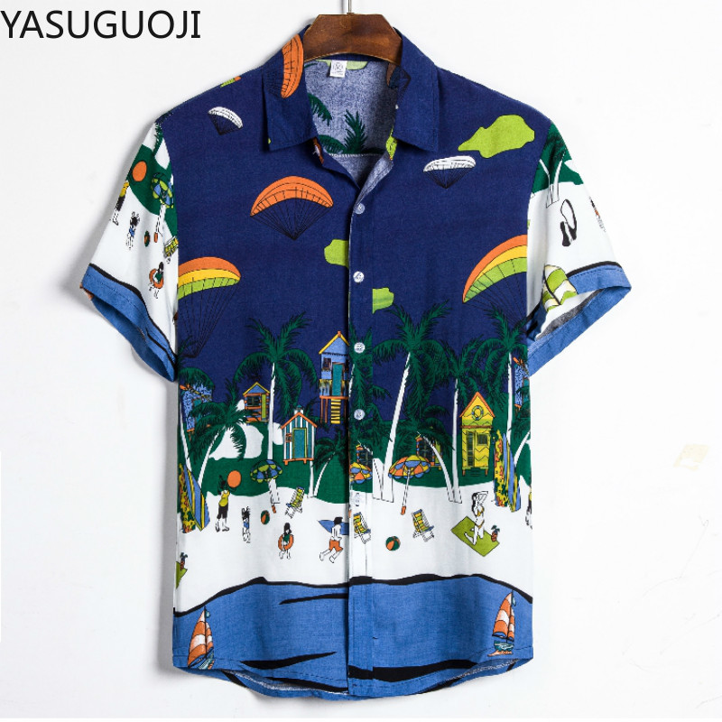 YASUGUOJI 2020 Summer Men's Shirt Fashion Slim Fit Short Sleeve Print Tops Male Hawaii Clothes Trend Man Casual Floral Shirts, Cs163
YASUGUOJI 2020 Summer Men's Shirt Fashion Slim Fit Short Sleeve Print Tops Male Hawaii Clothes Trend Man Casual Floral Shirts, Cs163