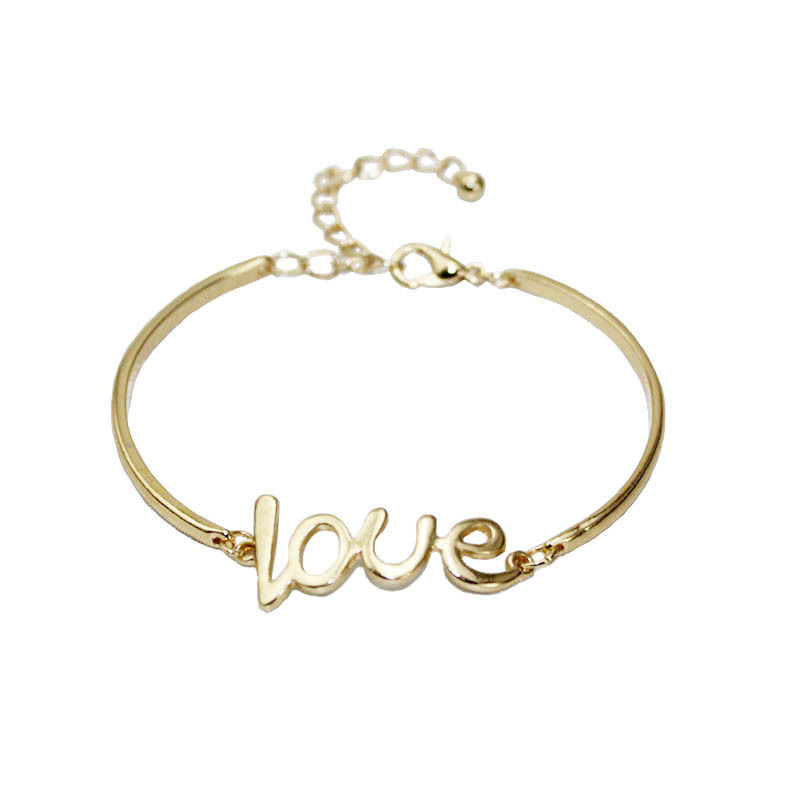New Fashion Original Design Simple Love Link Chain Charm Bracelets Cuff Bangle Jewelry Gift For Women
New Fashion Original Design Simple Love Link Chain Charm Bracelets Cuff Bangle Jewelry Gift For Women