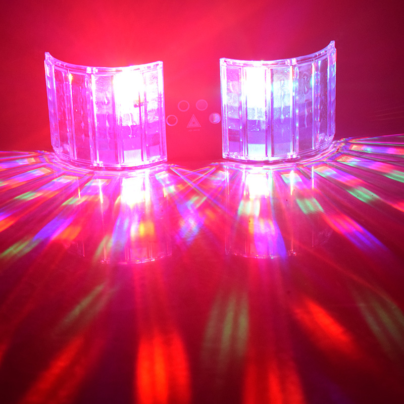 Stage Lights LED Laser Disco Light DMX Controller DJ Party Lights Double-Mirror 4-Hole Image Light for Birthday Bar Decoration Clubs