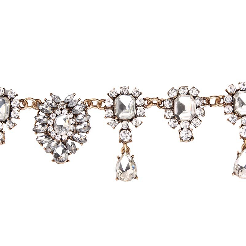 Wholesale- designer luxury super glittering white crystal zircon flower tassel pendant collar choker statement necklace for woman
Wholesale- designer luxury super glittering white crystal zircon flower tassel pendant collar choker statement necklace for woman