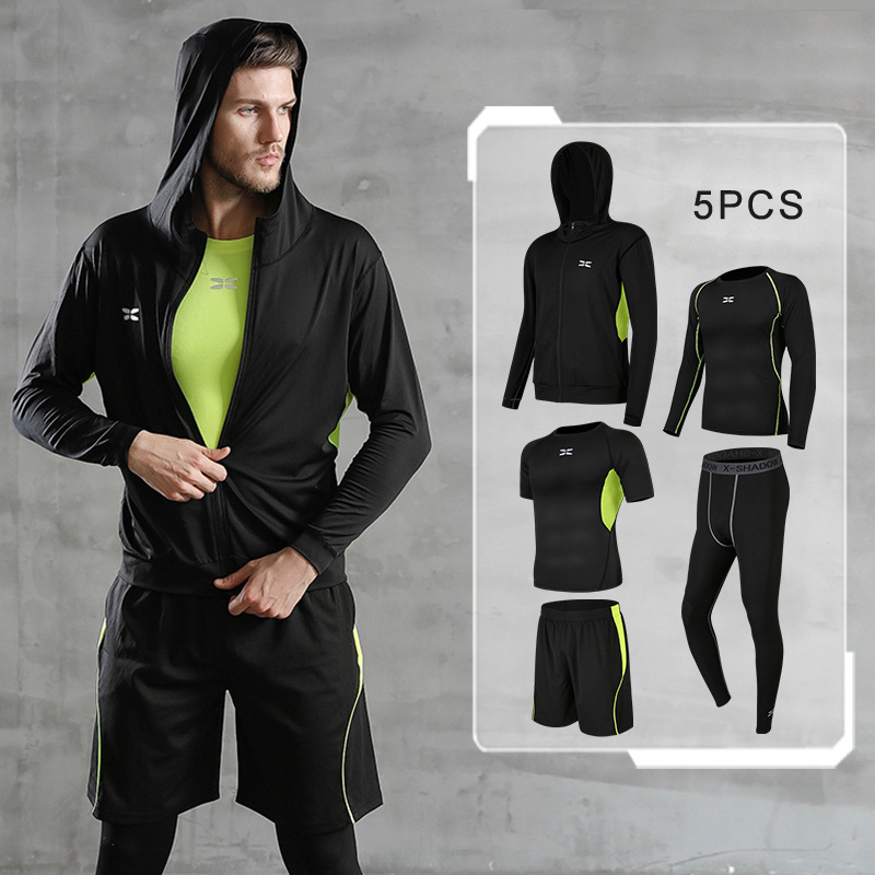 Men' Running Sets Compression Sport Suits Workout Tights Clothes Gym Jacket Fitness Quick Dry Jogging Sportswear Kit 2/5pcs, 2pcs set-9
Men' Running Sets Compression Sport Suits Workout Tights Clothes Gym Jacket Fitness Quick Dry Jogging Sportswear Kit 2/5pcs, 2pcs set-9