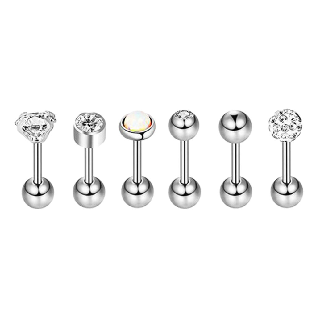 6/12pcs Ball Tongue Nipple Bar Stud Ring Barbell Body Jewelry Piercing Kit, Slivery;golden
6/12pcs Ball Tongue Nipple Bar Stud Ring Barbell Body Jewelry Piercing Kit, Slivery;golden