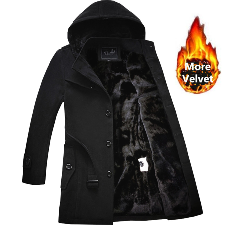 2019 Winter Trench Coat Men Fashion Long Overcoat men Hot Sale Woollen Coat Thick Men' Clothing Size 4XL Wool Jackets V191205, Black
2019 Winter Trench Coat Men Fashion Long Overcoat men Hot Sale Woollen Coat Thick Men' Clothing Size 4XL Wool Jackets V191205, Black