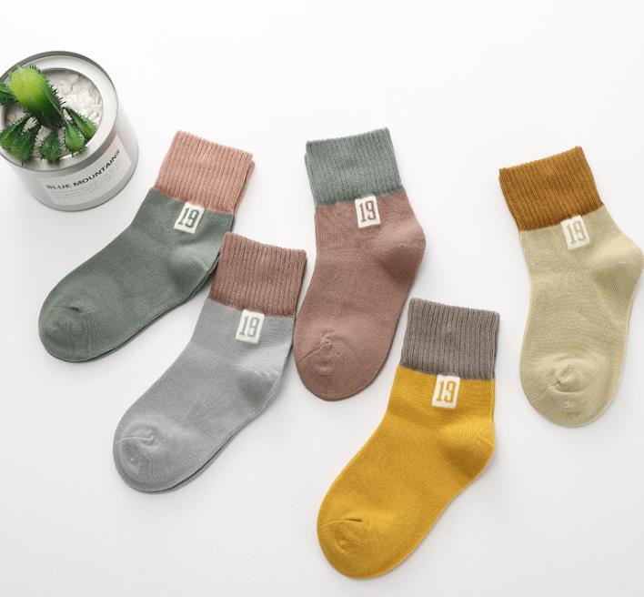 Baby Kids Socks Fashion Girl boy teen Mid Sock 1Y-15Y Assorted colors