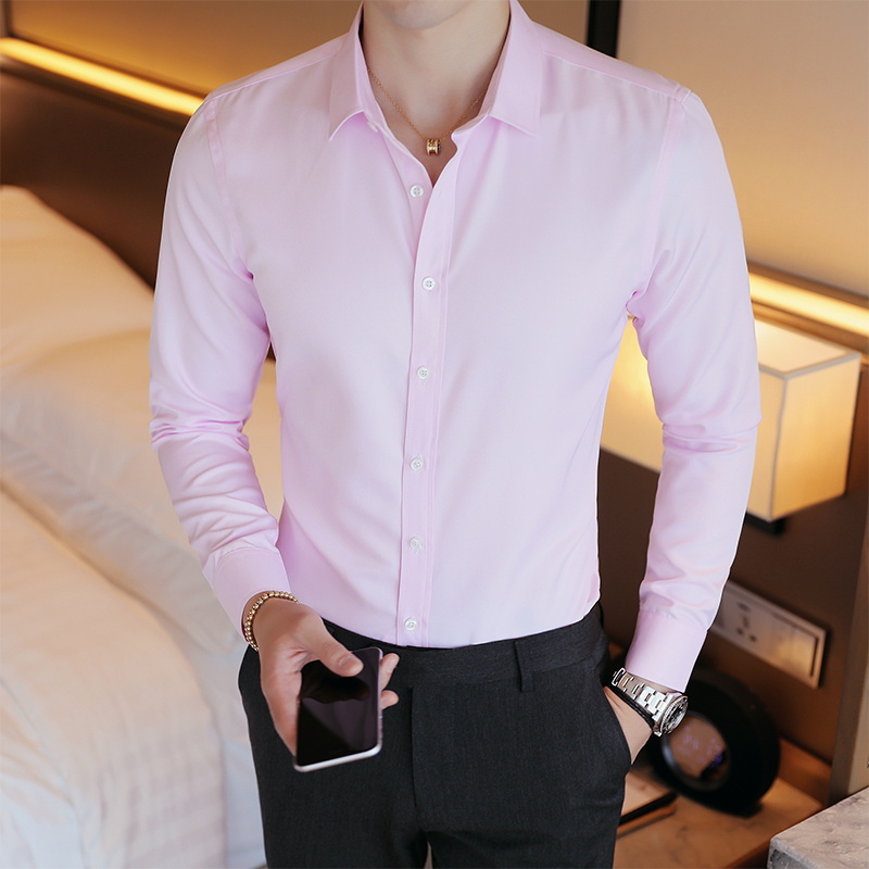2020 Spring Summer Casual Shirt Men High Quality Mens Dress Shirts Solid Slim FiLong sleevet Men's ShirtM-5XL, Blue
2020 Spring Summer Casual Shirt Men High Quality Mens Dress Shirts Solid Slim FiLong sleevet Men's ShirtM-5XL, Blue