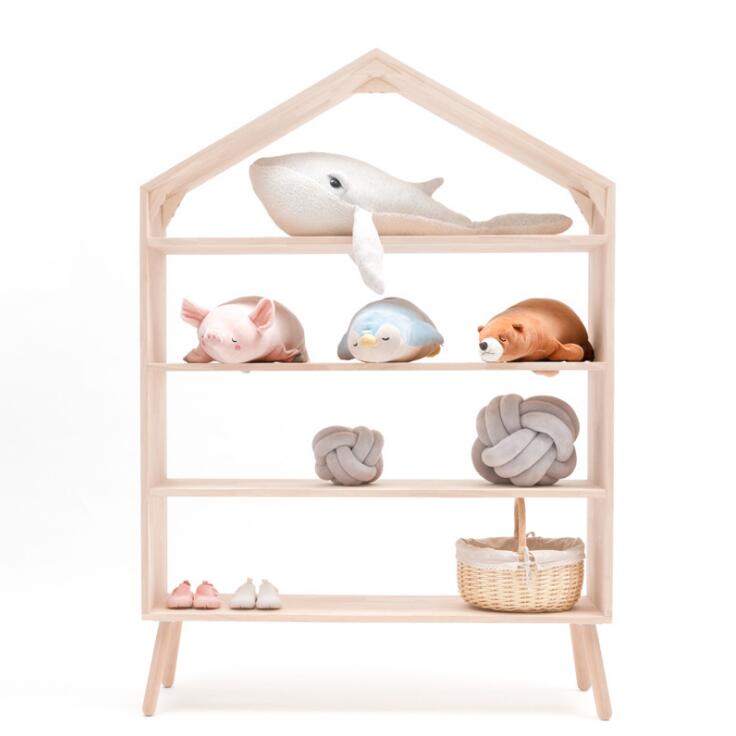 Children Cabinets Ins Nordic children's clothing store shelf Bookshelf display racks toy storage rack
