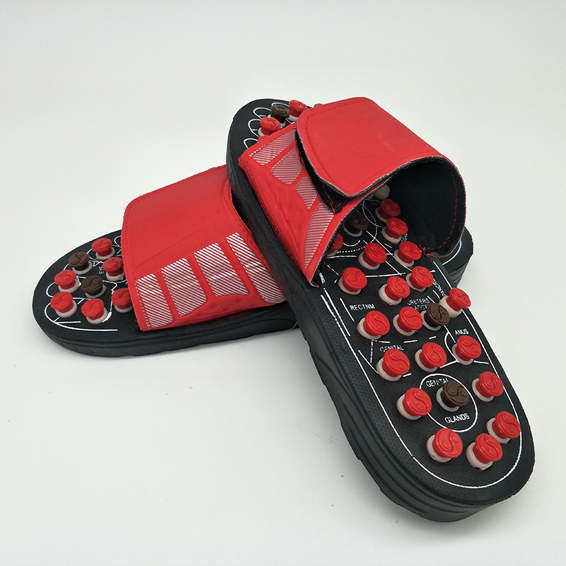 Gossip Rotating Shoes Sandal Reflex Massage Slippers Acupuncture Foot Healthy Acupoints Therapy Spring Massage Shoes Relaxers