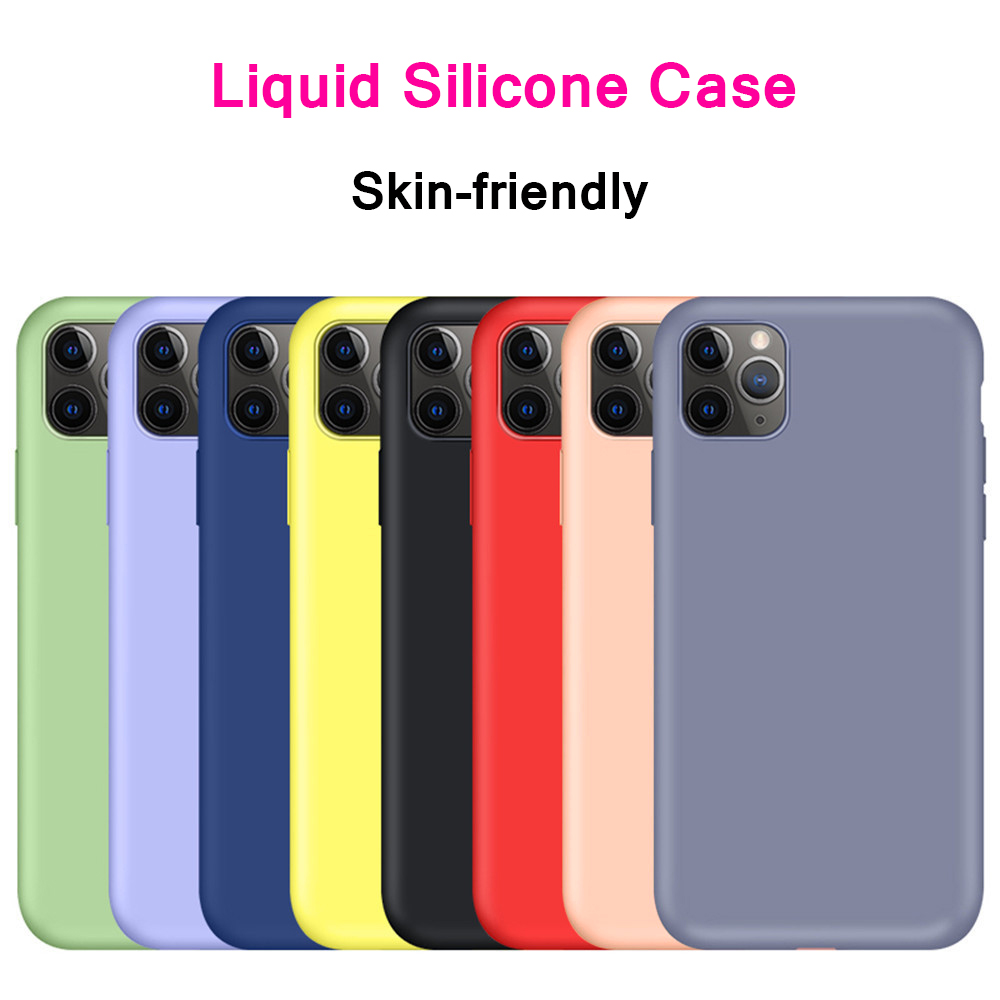 Liquid Silicone Soft TPU Rubber Candy Color Shockproof Case Cover for iPhone 11 Pro Max XR XS Max 6 7 8 plus, Black
Liquid Silicone Soft TPU Rubber Candy Color Shockproof Case Cover for iPhone 11 Pro Max XR XS Max 6 7 8 plus, Black