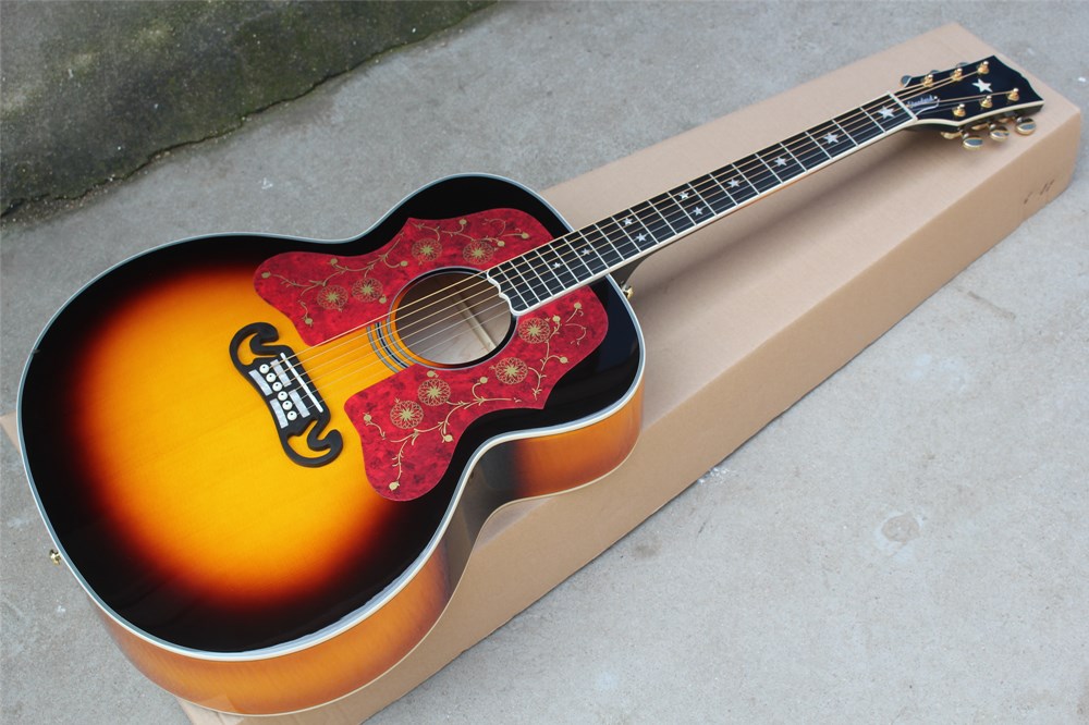 Hot Sale Golden Tuners Acoustic guitar with Bone nut/saddle,Body Binding,Rosewood fingerboard,Can be customized
Hot Sale Golden Tuners Acoustic guitar with Bone nut/saddle,Body Binding,Rosewood fingerboard,Can be customized
