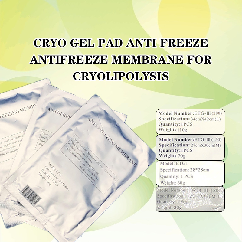 2019 Cryo Anti Freezing Membranes Cryo Cool Pad Anti Freeze Cryotherapy Antifreeze Membrane 27*30CM 34*42CM For Clinical Salon Use
2019 Cryo Anti Freezing Membranes Cryo Cool Pad Anti Freeze Cryotherapy Antifreeze Membrane 27*30CM 34*42CM For Clinical Salon Use