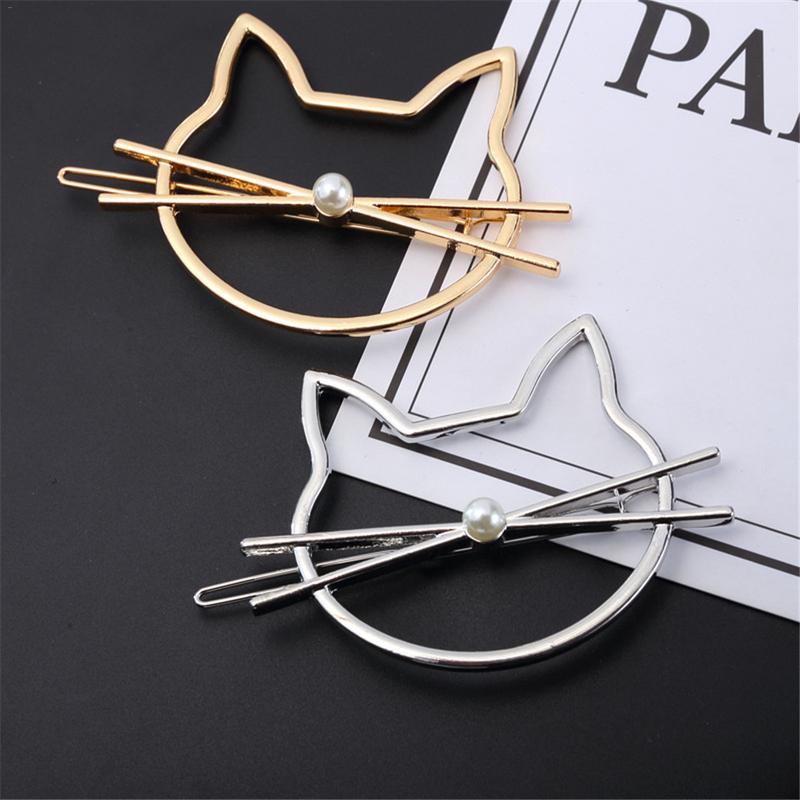 1 PCS Korean Type Fashionable Jewelry Cute Cutout Cat Shaped Pearl Clip Female Headwear Bobby Pin Hairpin Hair Accessories
1 PCS Korean Type Fashionable Jewelry Cute Cutout Cat Shaped Pearl Clip Female Headwear Bobby Pin Hairpin Hair Accessories