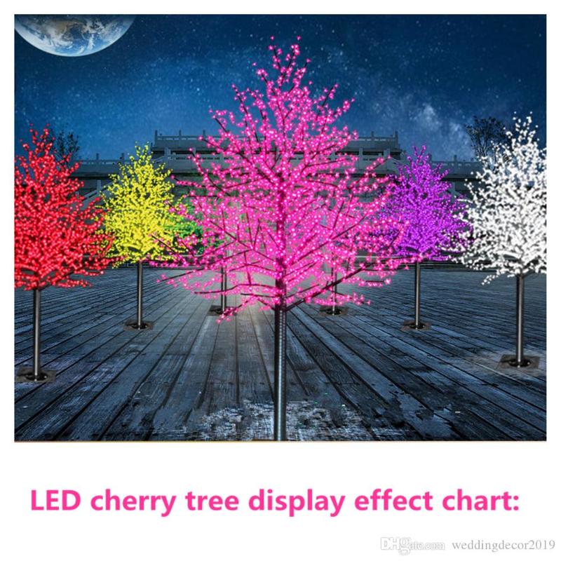 Christmas Decorations Holiday Light LED Cherry Blossom Tree 1.5m 1.8m Year Wedding Decorative Branches Lamp Outdoor Lighting