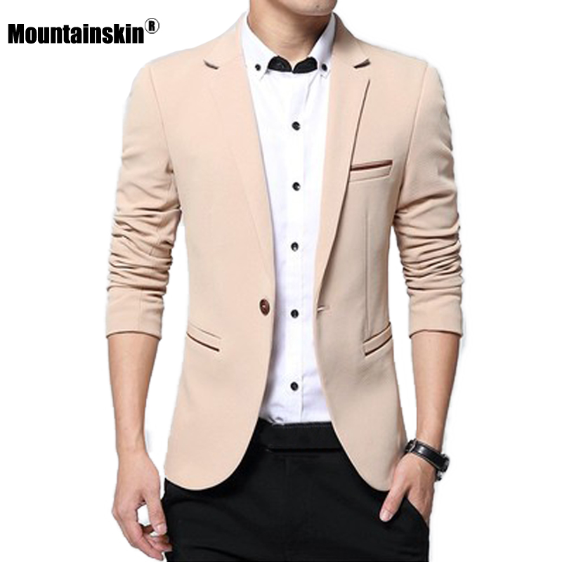 Mountainskin New Men's Blazer Solid Color Suit Spring Autumn High Quality Casual Coats Slim Fit Male Fashion Jackets SA649, Black
Mountainskin New Men's Blazer Solid Color Suit Spring Autumn High Quality Casual Coats Slim Fit Male Fashion Jackets SA649, Black