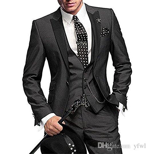 Classic Peak Lapel tuxedos groom wedding men suits mens wedding suits tuxedo costumes de smoking pour hommes men(Jacket+Pants+Tie+Vest) 134, Same as image
Classic Peak Lapel tuxedos groom wedding men suits mens wedding suits tuxedo costumes de smoking pour hommes men(Jacket+Pants+Tie+Vest) 134, Same as image