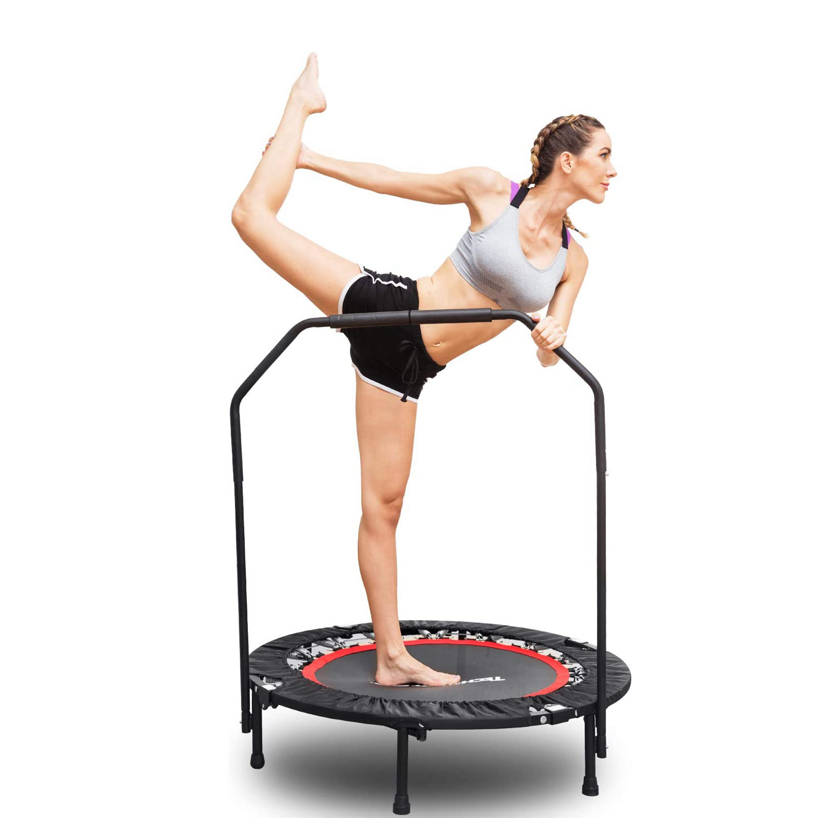 40" Indoor Trampoline with Handrail,Foldable Fitness Trampolines for Adults,Rebounder Trampoline Exercise Trampoline for Indoor Garden
40" Indoor Trampoline with Handrail,Foldable Fitness Trampolines for Adults,Rebounder Trampoline Exercise Trampoline for Indoor Garden