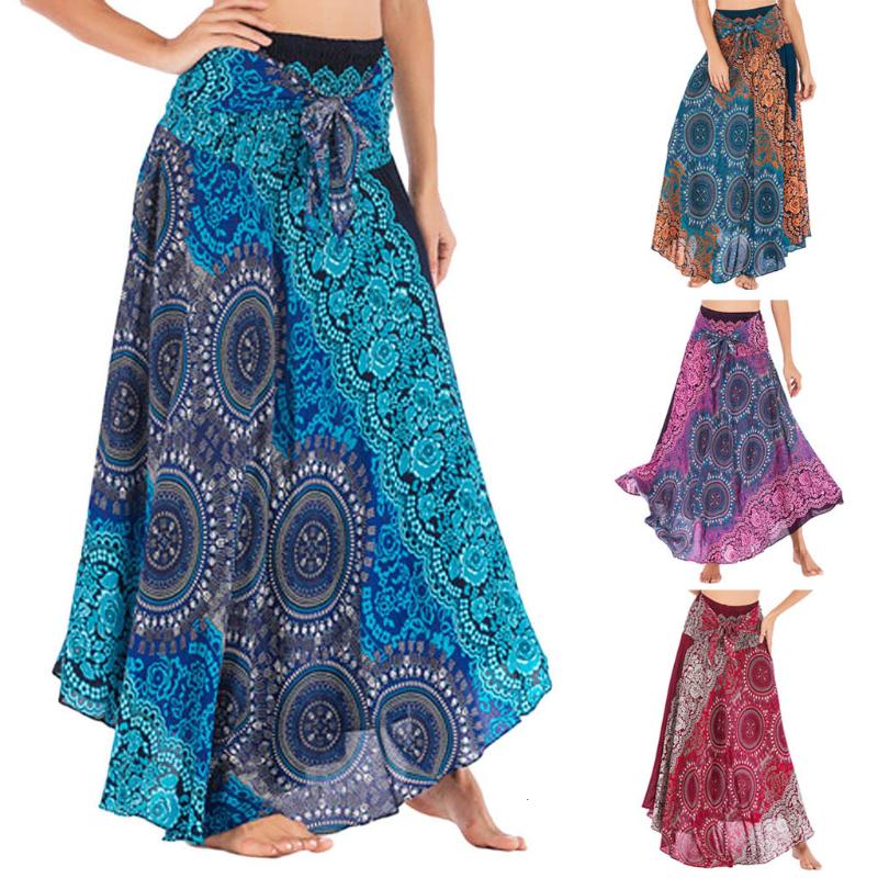 Women Skirt Long Hippie Bohemian Gypsy Boho Flowers Elastic Waist Floral Halter Fashion Ladies Summer Party Beach Skirt M140#, Gn
Women Skirt Long Hippie Bohemian Gypsy Boho Flowers Elastic Waist Floral Halter Fashion Ladies Summer Party Beach Skirt M140#, Gn