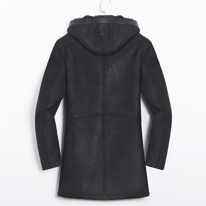 Shearling Sheep Leather Men Coats Hooded Slim Wool Fur Coat Winter Jacket Mens Windbreaker Jaqueta De Couro 975 YY602, Black
Shearling Sheep Leather Men Coats Hooded Slim Wool Fur Coat Winter Jacket Mens Windbreaker Jaqueta De Couro 975 YY602, Black