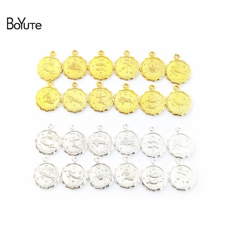 BoYuTe (12 Pieces/Set, 10 Sets/Lot) Metal Brass Mix 12MM Zodiac Charms for Jewelry Making DIY Hand Made Jewelry Accessories Parts, Bronze;silver
BoYuTe (12 Pieces/Set, 10 Sets/Lot) Metal Brass Mix 12MM Zodiac Charms for Jewelry Making DIY Hand Made Jewelry Accessories Parts, Bronze;silver