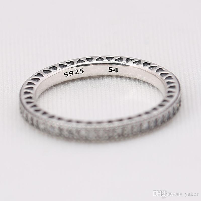 925 Sterling Silver Full CZ Diamond RING LOGO Original Box for Pandora Wedding Ring Engagement Jewelry Rings for Women Girls, Slivery;golden
925 Sterling Silver Full CZ Diamond RING LOGO Original Box for Pandora Wedding Ring Engagement Jewelry Rings for Women Girls, Slivery;golden