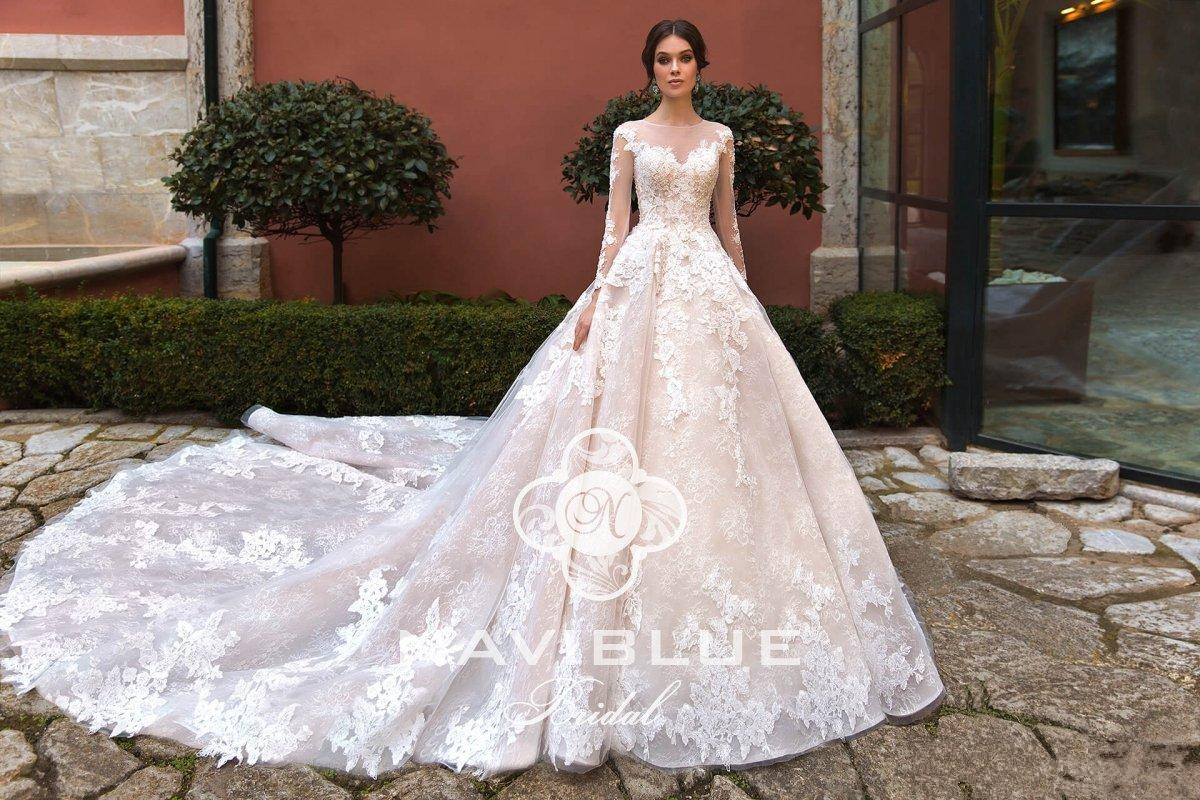 long sleeve wedding dresses jewel neck lace appliqued chapel train bohemia bridal gown country plus size robe de mariee