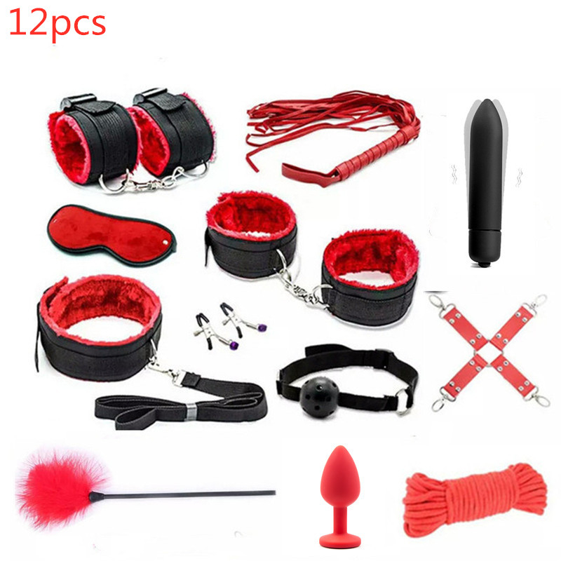 Porno Women Men nylon Hand s Nipple Clamps Whip Mouth Gag Sex Mask Anal Plug bdSM Bondage Set Sexy Lingerie Toys for Adults Y191207