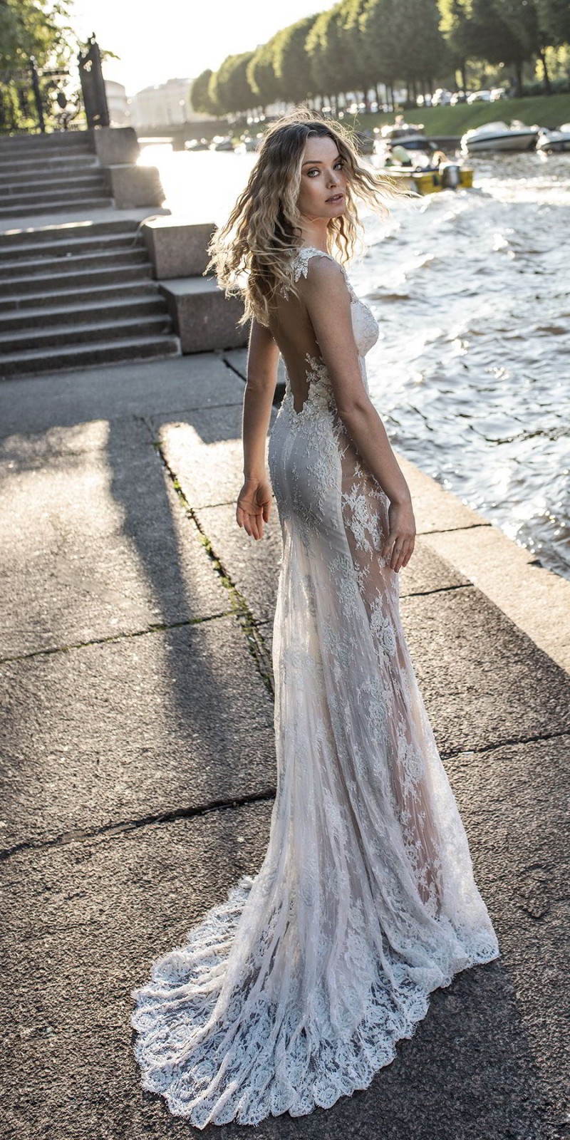 Lian Rokman 2019 Mermaid Wedding Dresses Sexy Sweetheart Strap Lace Appliqued vestidos Beads Fishtail Beach Bridal Gowns robe de mariée